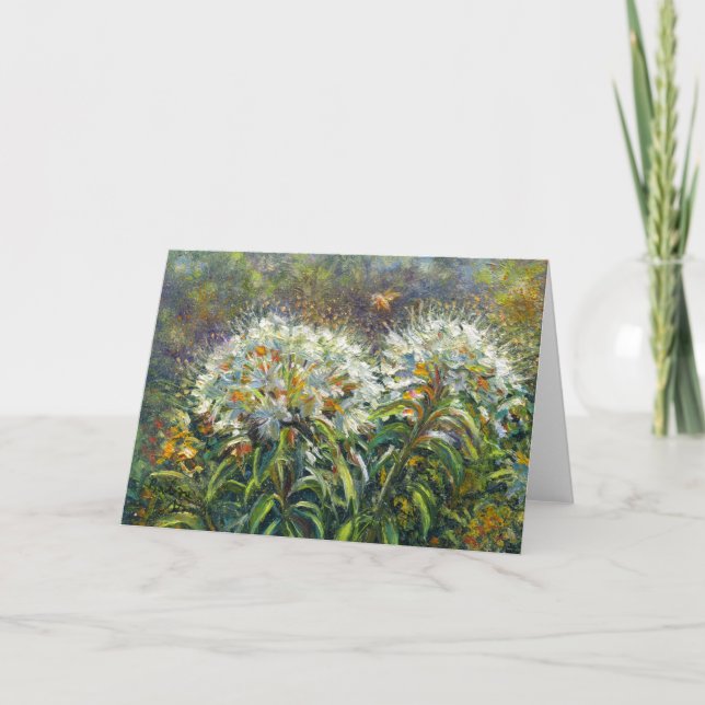 "Rhododendren und Biene" Karte (Vorderseite)