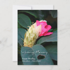 Rhododendron 2 Célébration de la vie Invitation