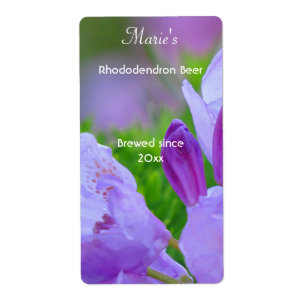 Rhododendron après la pluie Étiquettes de la bière