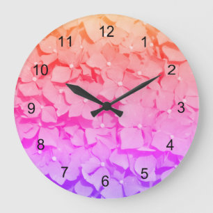 Rhododendron Effect Große Wanduhr