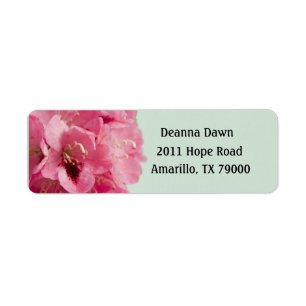 Rhododendron-eleganter Blumenaufkleber