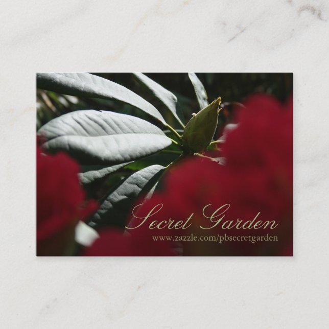 Rhododendron Floral Fotografy - Visitenkarten 3 Visitenkarte (Vorderseite)
