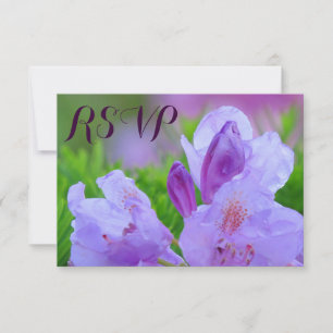 Rhododendron Nach dem Regen Hochzeit Verlobung UAW RSVP Karte