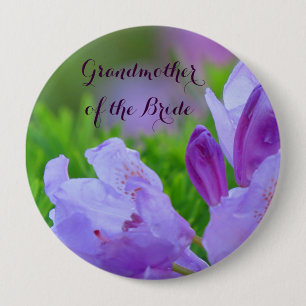 Rhododendron nach Regen GROSSMUTTER der BRAUT Button