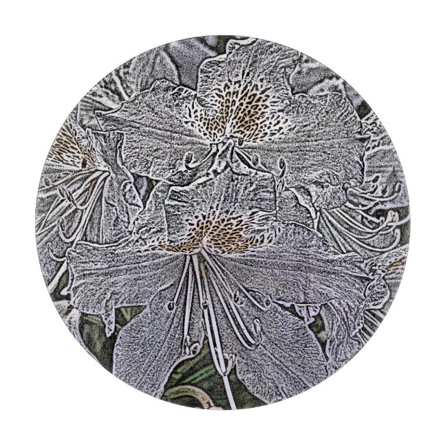 RHODODENDRONS SCHNEIDEBRETT (Vorderseite)