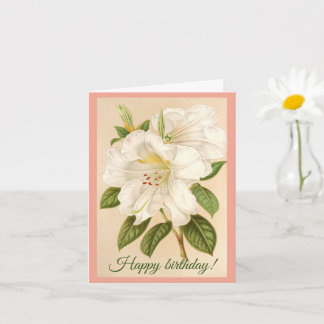 Rhododendrum Sesterianum, glücklich zum Geburtstag Karte