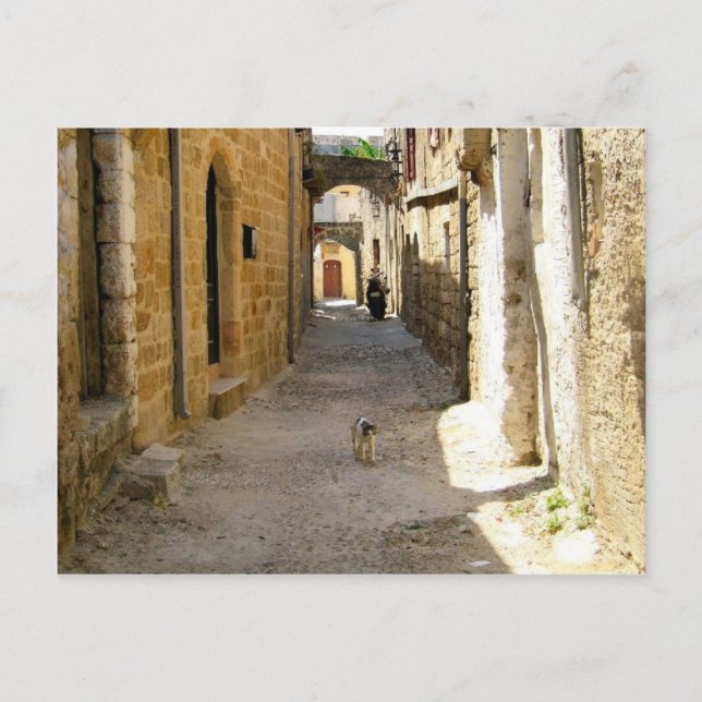 Rhodos Altstadt Postkarte (Vorderseite)