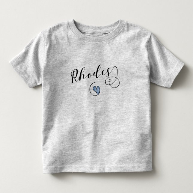 Rhodos-Flagge im Herzen Griechenlands T - Shirt (Vorderseite)