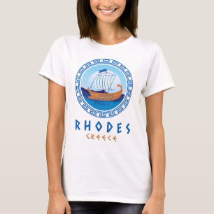 Rhodos, Griechenland - Frauen für die Gestaltung v T-Shirt