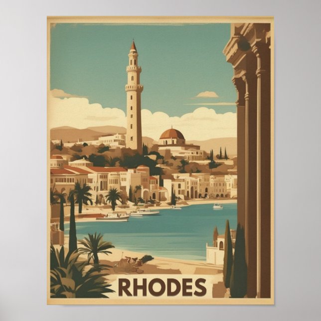 Rhodos Griechenland - Rhodos Island Griechenland - Poster (Vorne)