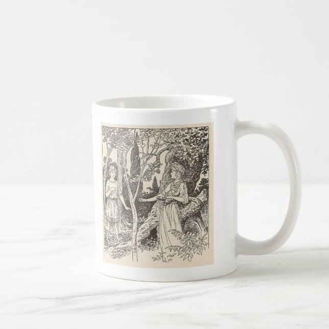 Rhoecus und der Gentle Nymph Kaffeetasse (Rechts)