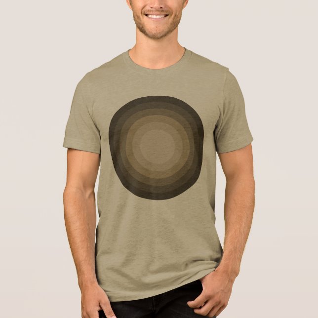 Rholmn (Gefärbter Tan) Tri-Blend Shirt (Vorderseite)