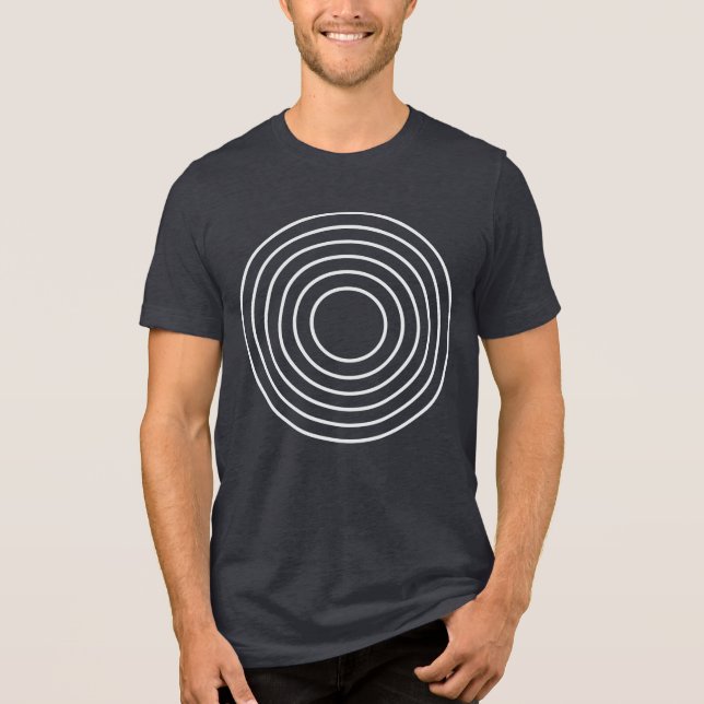 Rholmn (grau umrandet) Tri-Blend shirt (Vorderseite)