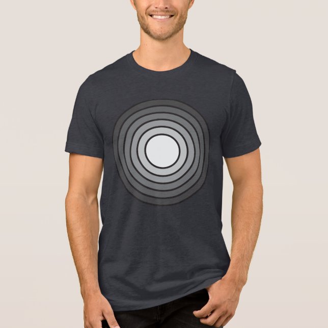Rholmn (Kombiniertes Grau) Tri-Blend Shirt (Vorderseite)