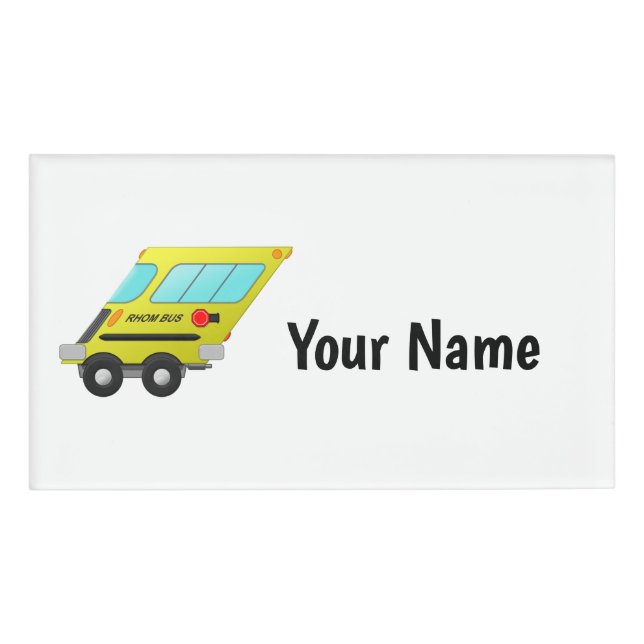 Rhom-Bus - Namenschild (Vorderseite)