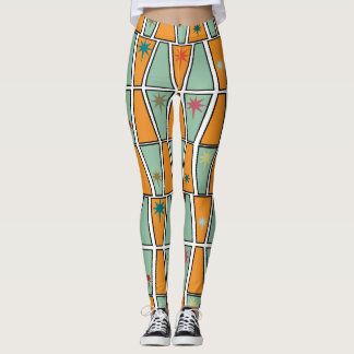 Rhomben mit Sternenexplosionen Leggings
