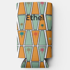 Rhomben mit Sternenexplosionen  Selters Dosenkühler