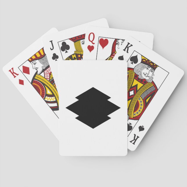 Rhombische Kiefernrinde Spielkarten (Rückseite)