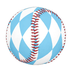 Rhombus-Muster für die blaue und weiße bayerische Baseball