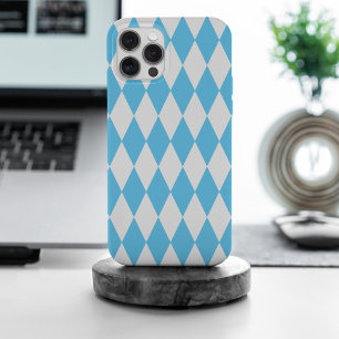Rhombus-Muster für die blaue und weiße bayerische  Case-Mate iPhone Hülle
