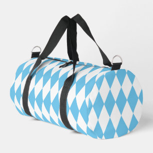 Rhombus-Muster für die blaue und weiße bayerische Duffle Bag
