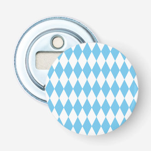 Rhombus-Muster für die blaue und weiße bayerische Flaschenöffner