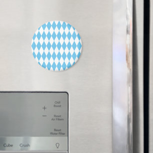 Rhombus-Muster für die blaue und weiße bayerische Magnet