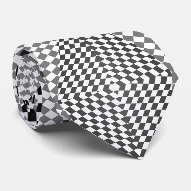 Rhombus-Schnürsenkel Krawatte (Gerollt)