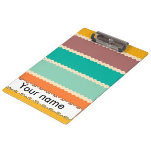 Rhombus-Zeilen abstraktes Design Klemmbrett