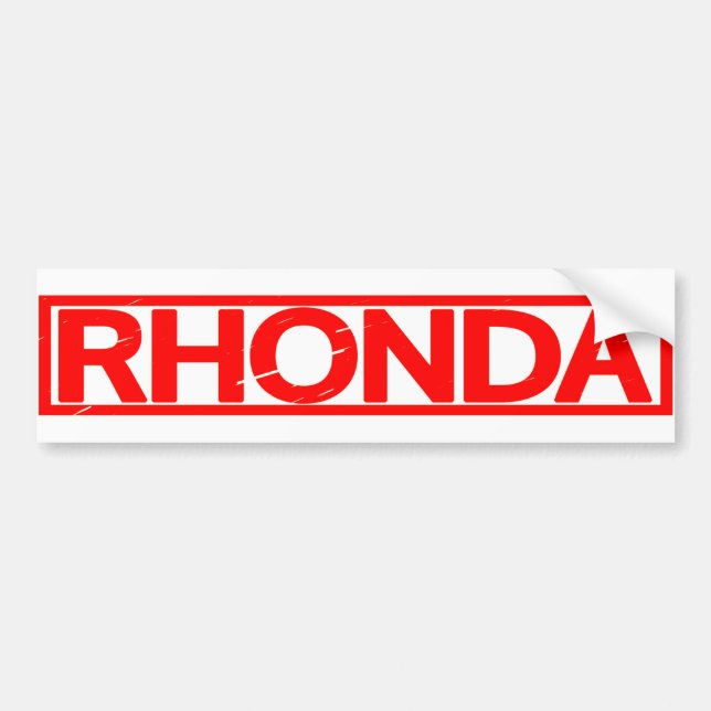 Rhonda Briefmarke Autoaufkleber (Vorne)