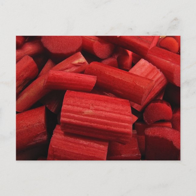 Rhubarb Abstrakte Postkarte (Vorderseite)