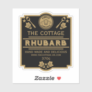 Rhubarb Conserve Maker Aufkleber