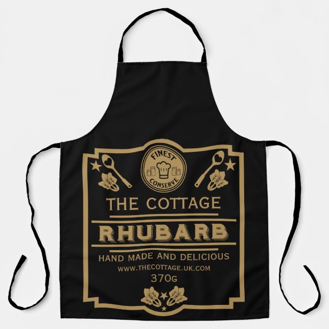 Rhubarb Conserve Maker Schürze (Vorderseite)