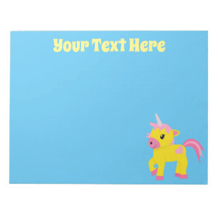 Rhubarb & Custard Unicorn Notizblock