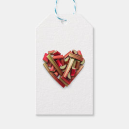 Rhubarb Heart Geschenkanhänger