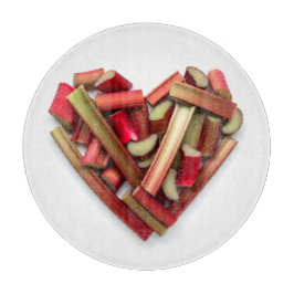 Rhubarb Heart Schneidebrett