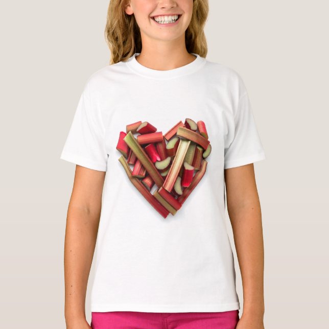 Rhubarb Heart T-Shirt (Vorderseite)