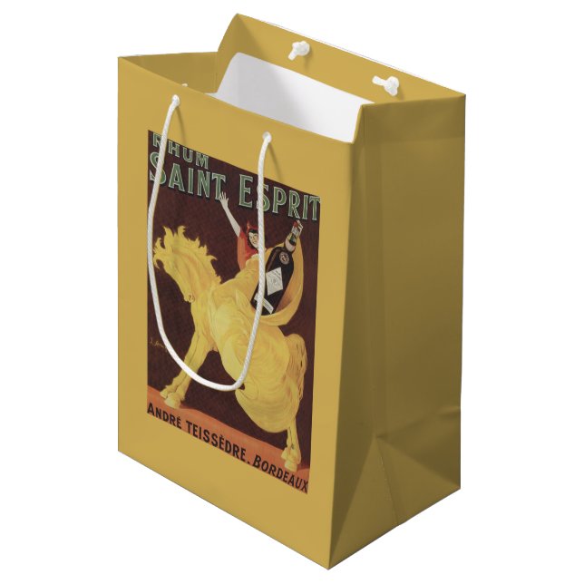 Rhum Heiliges Esprit - Andre Teissedre Promo Mittlere Geschenktüte (Vorderseite Schrägansicht)