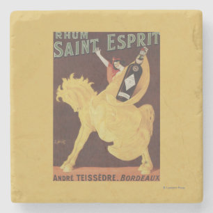 Rhum Heiliges Esprit - Andre Teissedre Promo Steinuntersetzer