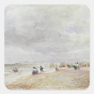 Rhyl Sande Quadratischer Aufkleber