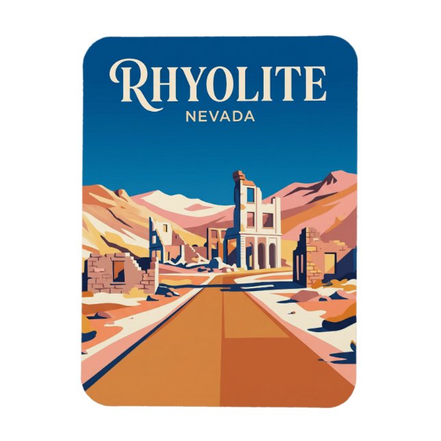 Rhyolite USA Magnet (Vertikal)