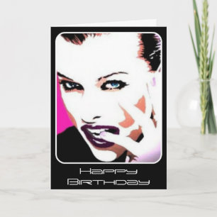 "Rhythm & Discord"-Gemälde auf einer Geburtstagska Karte