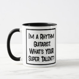 Rhythm Gitarrist Super Talent. Zwei Tone-Kaffee-Ta Tasse