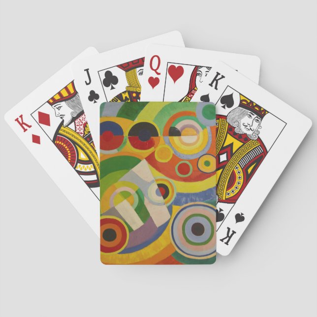 Rhythm Joie de vivre von Robert Delaunay 1930 Spielkarten (Rückseite)