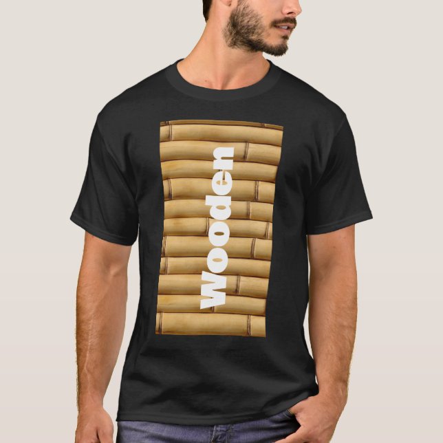 “Rhythm of Bamboo” “Natural Lines” “Bamboo Texture T-Shirt (Vorderseite)