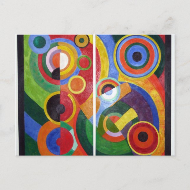 Rhythm von Robert Delaunay Postkarte (Vorderseite)