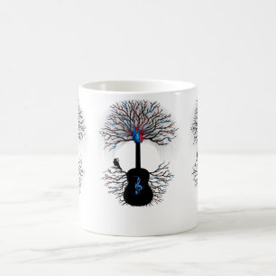 Rhythmen des Herzens - (surreale Gitarrenkunst) Kaffeetasse