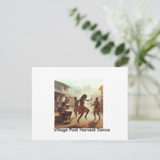 Rhythmen des Überflusses: Freude nach der Ernte Postkarte