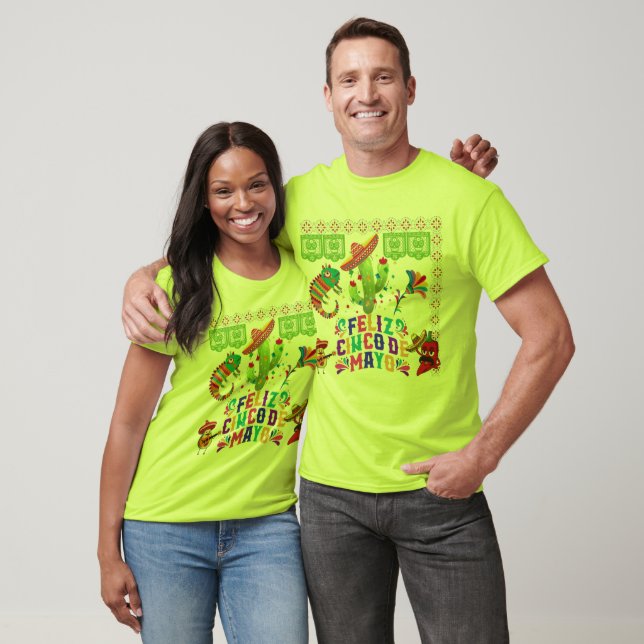 Rhythmen von Mexico Limette T-Shirt (Unisex)