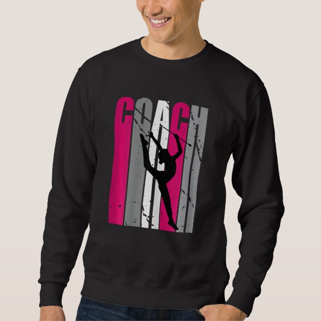 Rhythmic Gymnastics Coach Instructor Teacher Retro Sweatshirt (Vorderseite)